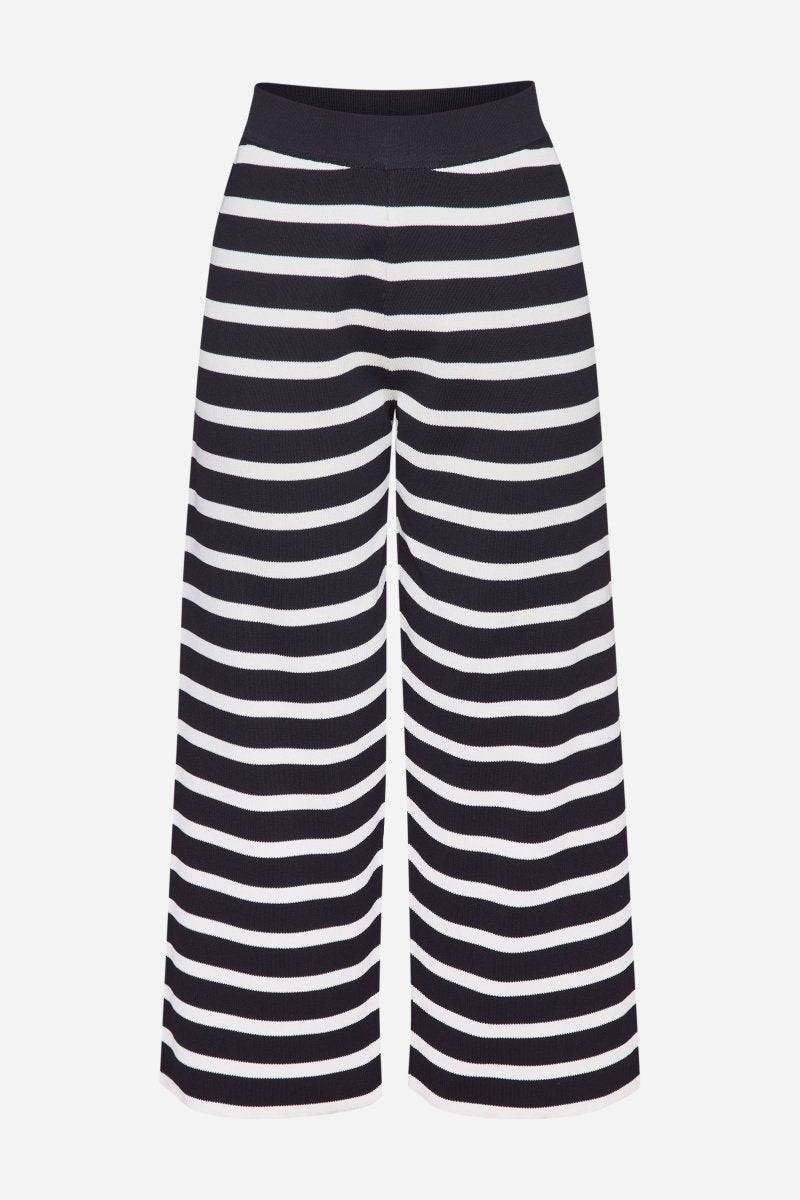 Eich & Royal Gestreifte Strick-Culotte Tiefpreis