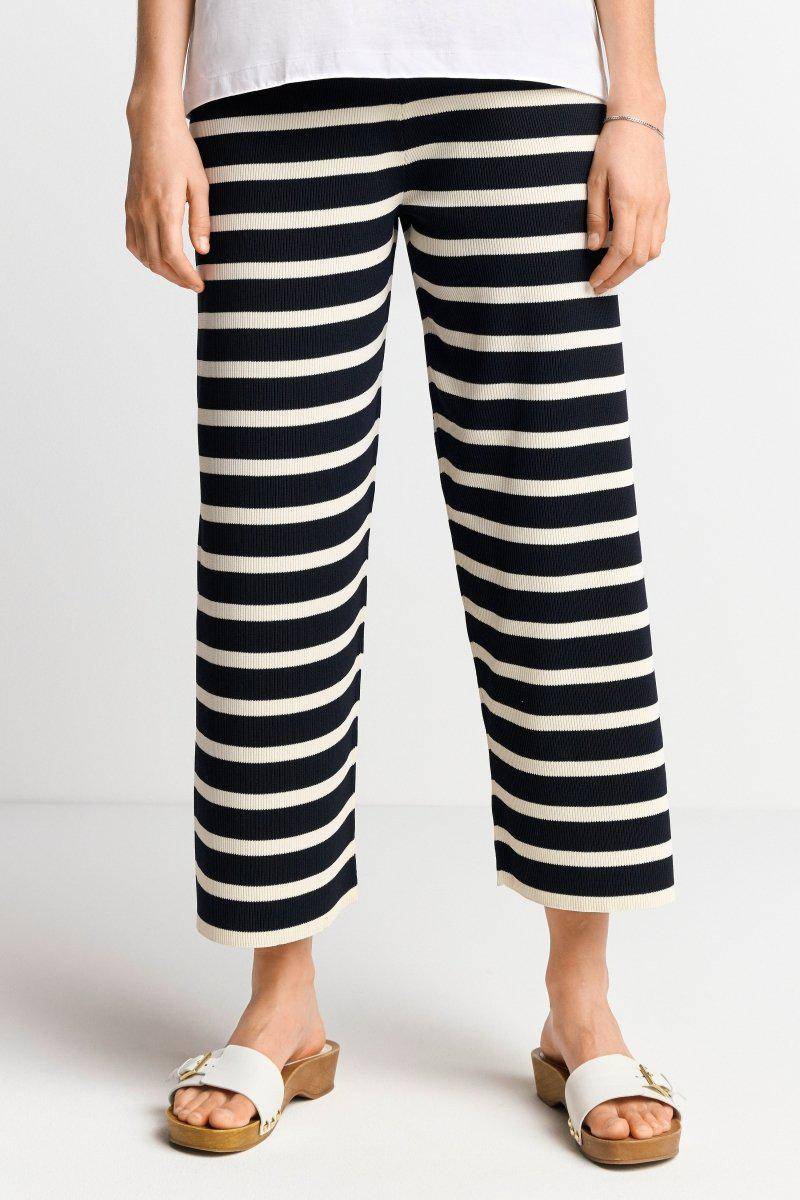 Eich & Royal Gestreifte Strick-Culotte Tiefpreis