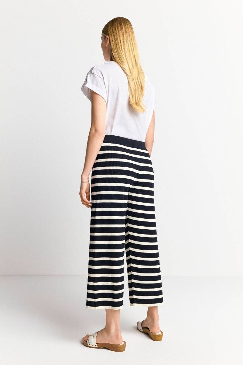 Eich & Royal Gestreifte Strick-Culotte Tiefpreis