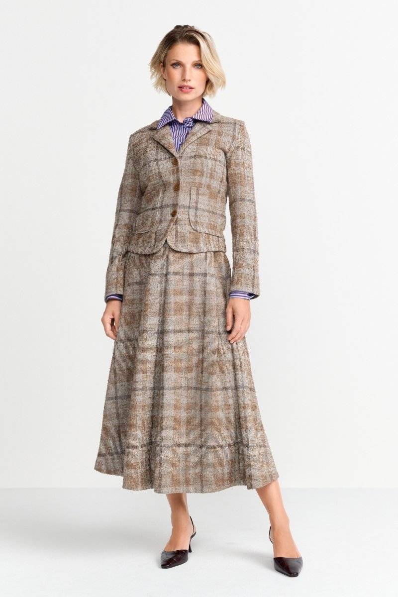 Eich & Royal Taillierter Blazer mit Karomuster Im Verkauf