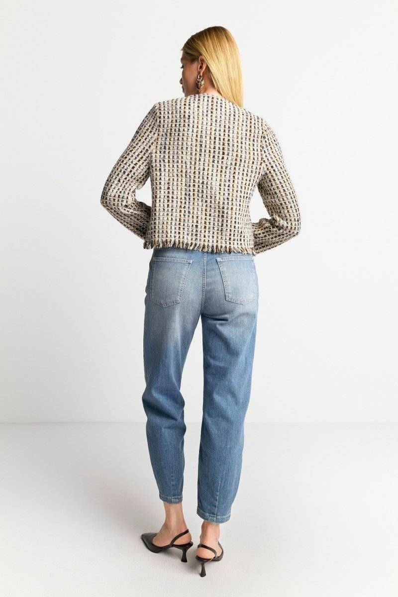Eich & Royal Bouclé-Jacke mit Fransen Großer Ausverkauf