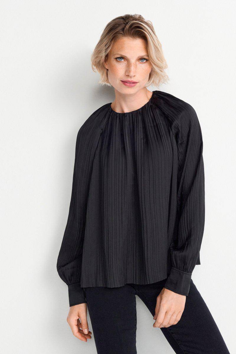 Eich & Royal Ausgestellte Plissee-Bluse Preisnachlass