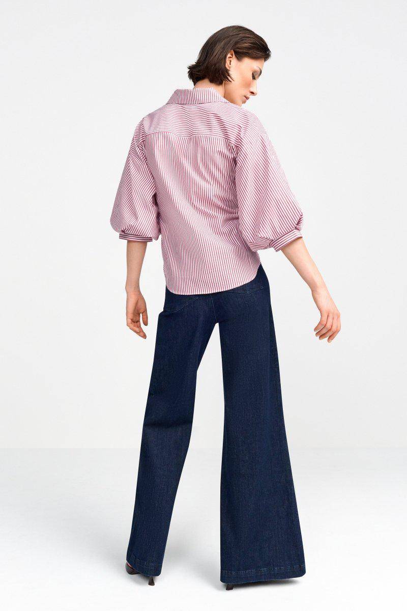 Eich & Royal Wickelbluse mit V-Neck und Streifen Osterangebot