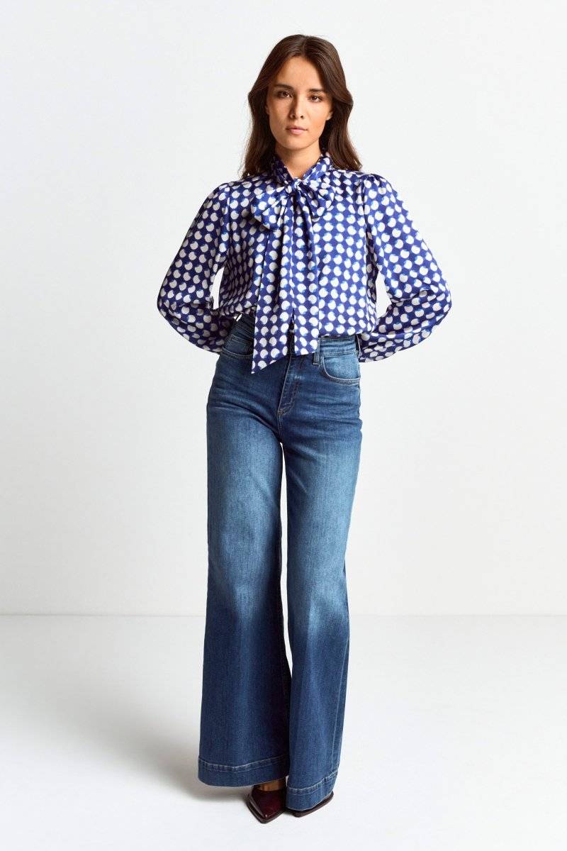 Eich & Royal Schluppenbluse mit Frill-Kragen Valentinstagsangebot