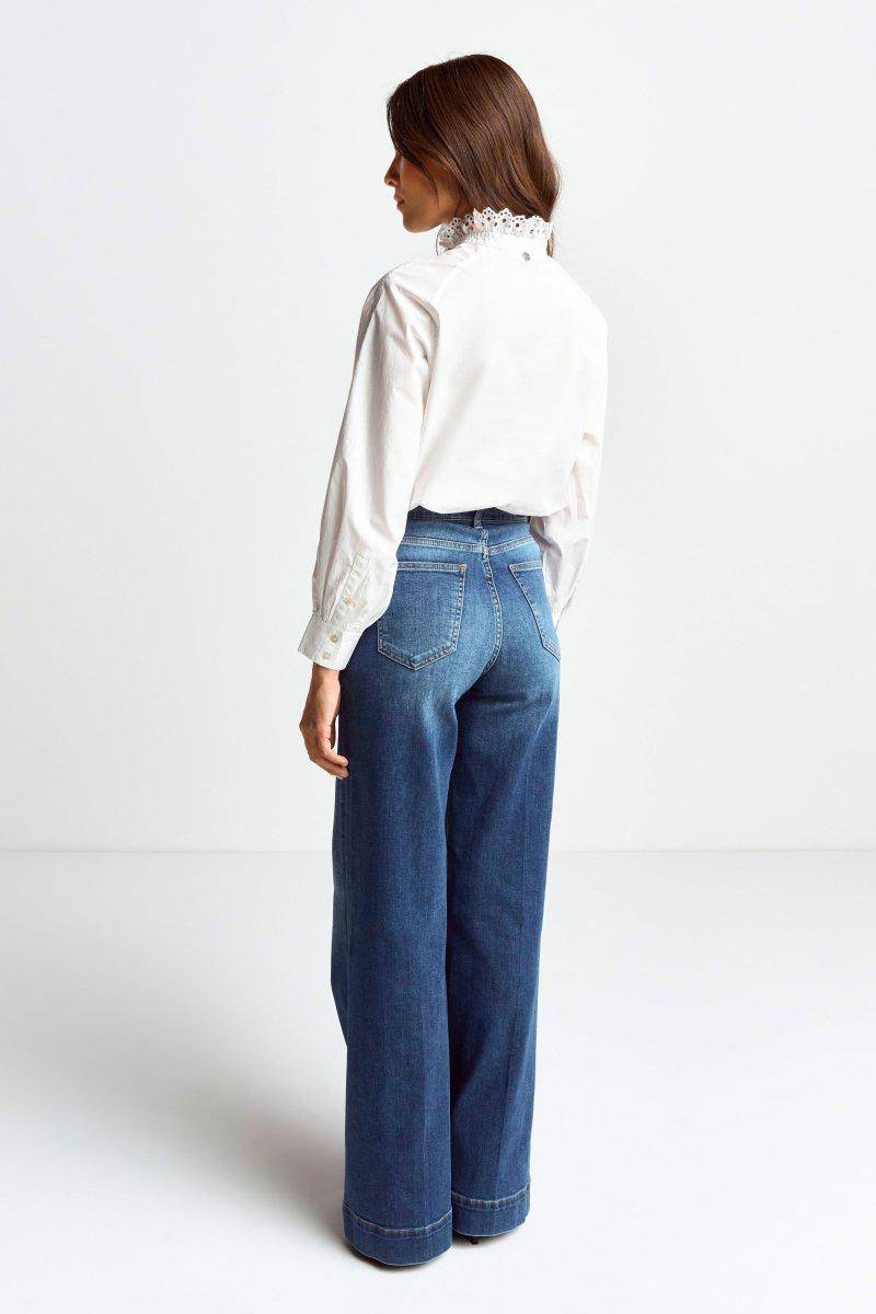 Eich & Royal Bluse mit Rüschenkragen Jubiläumsangebot