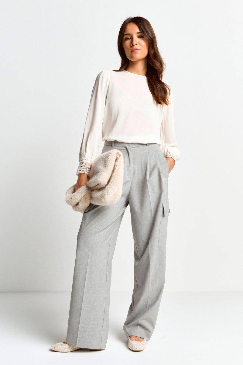 Eich & Royal Bluse mit Manschetten aus Spitze Neueste Mode