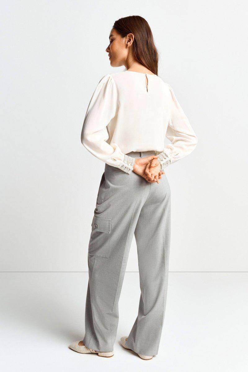 Eich & Royal Bluse mit Manschetten aus Spitze Neueste Mode