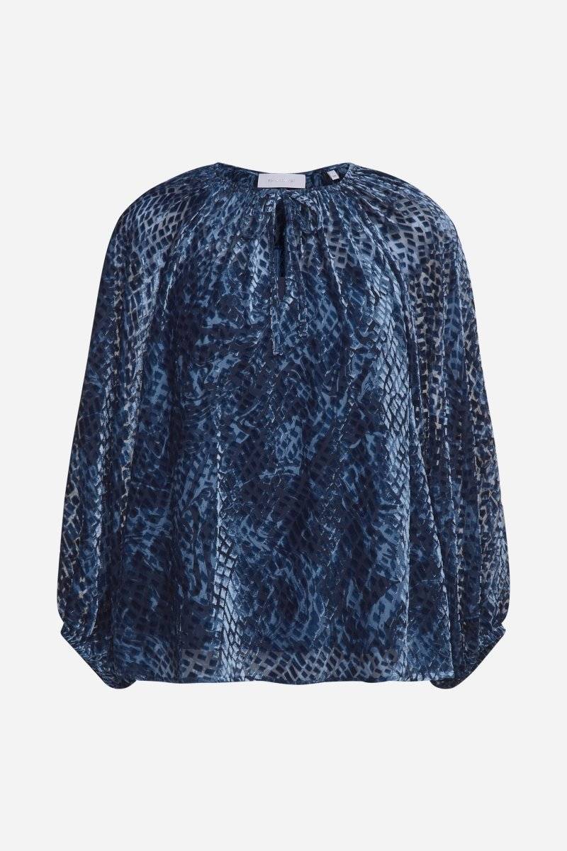 Eich & Royal Samtbluse mit Ballonärmeln Online Outlet