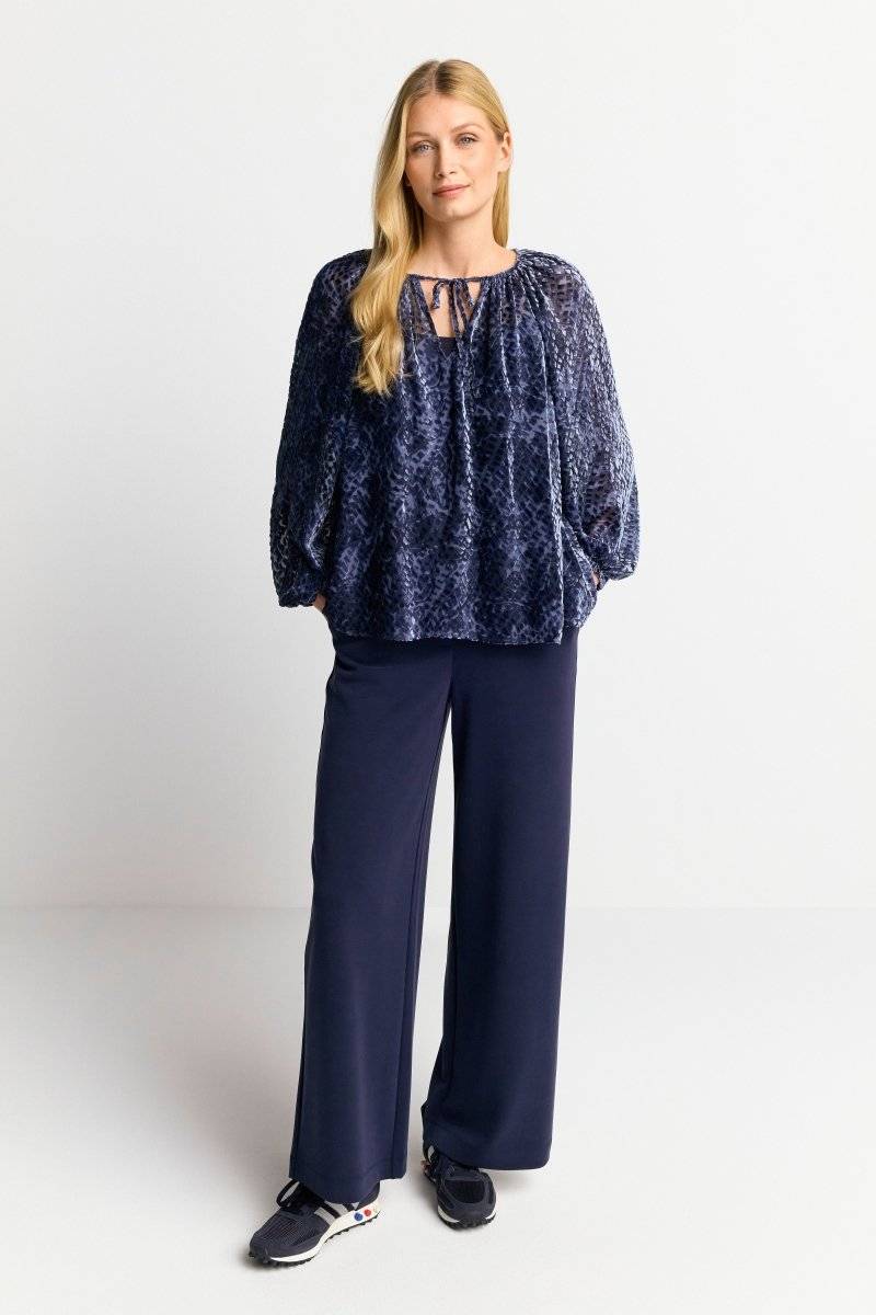 Eich & Royal Samtbluse mit Ballonärmeln Online Outlet