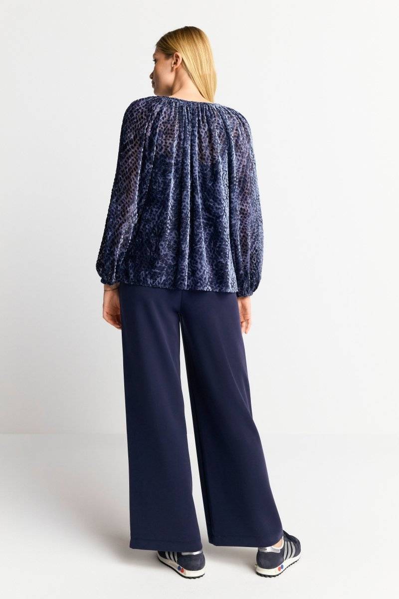 Eich & Royal Samtbluse mit Ballonärmeln Online Outlet