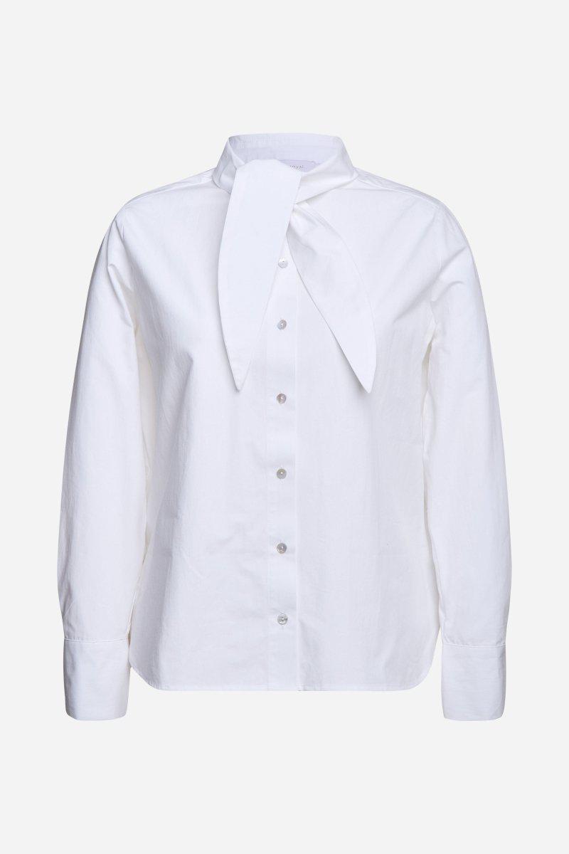Eich & Royal Weiße Bluse mit Bindekragen Blitzangebot