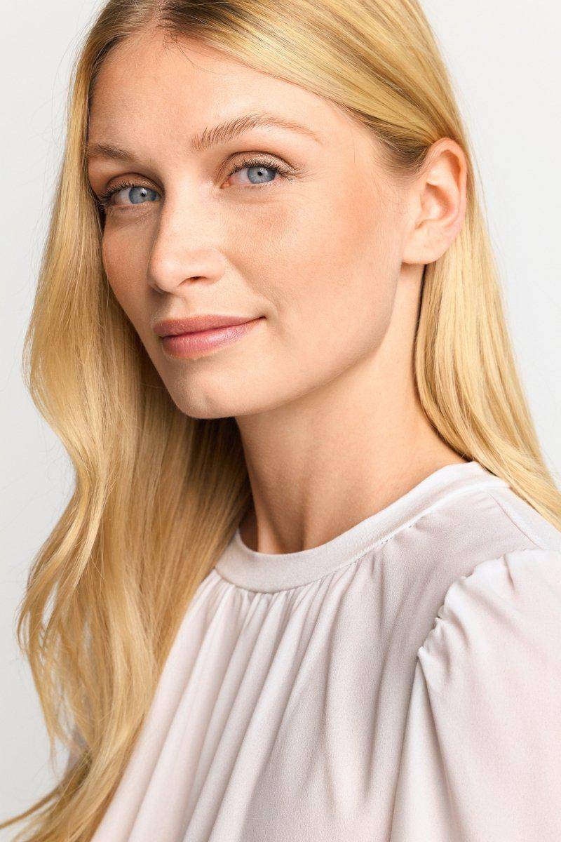 Eich & Royal Chiffonbluse mit Rundhalsausschnitt Bestseller