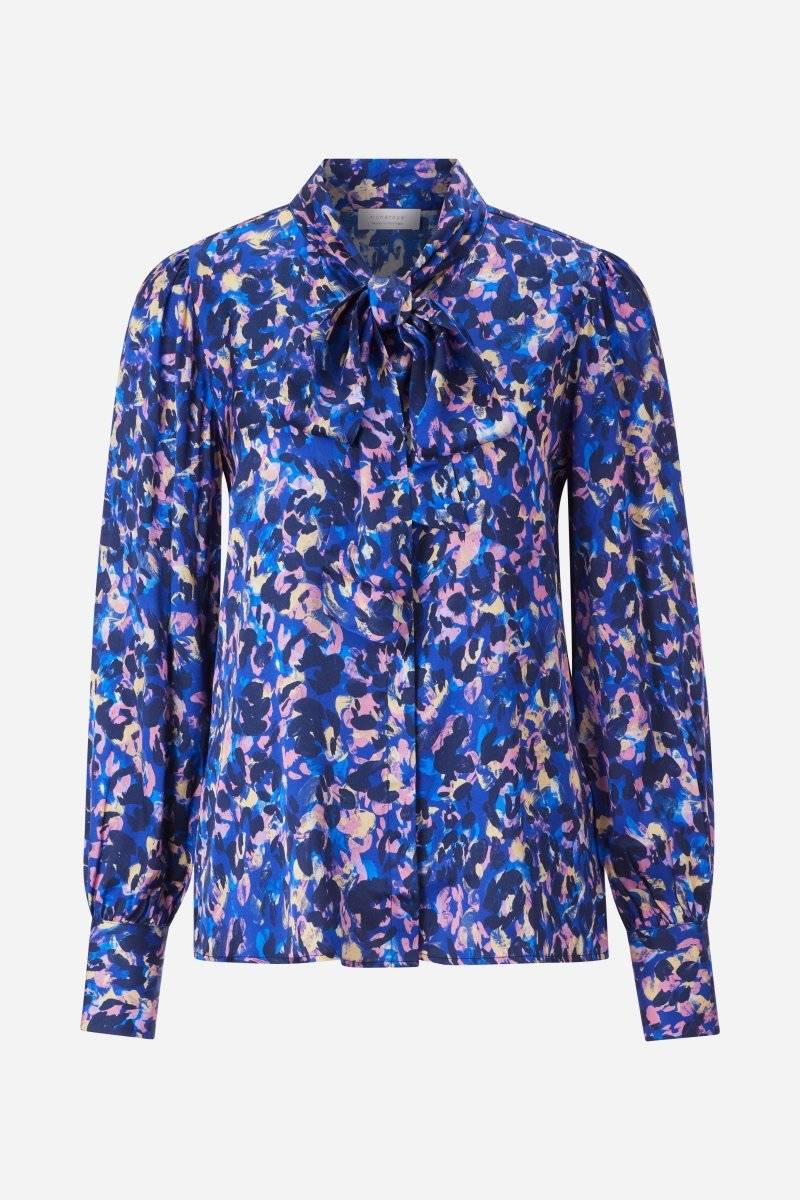 Eich & Royal Schluppenbluse mit Leo-Print Tiefpreis