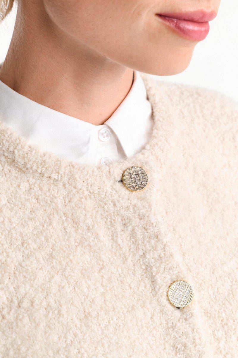 Eich & Royal Cardigan mit goldfarbenen Knöpfen Bis zu 55% Rabatt