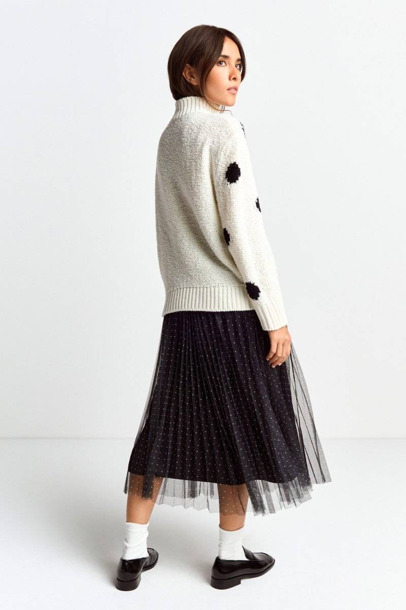 Eich & Royal Pullover mit blauen Polka Dots 50% Rabatt mit kostenlosem Versand