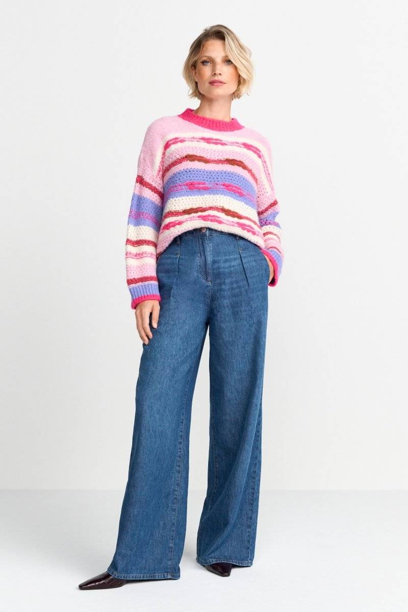 Eich & Royal Pullover in Colour-Blocking-Optik 50% Rabatt für begrenzte Zeit