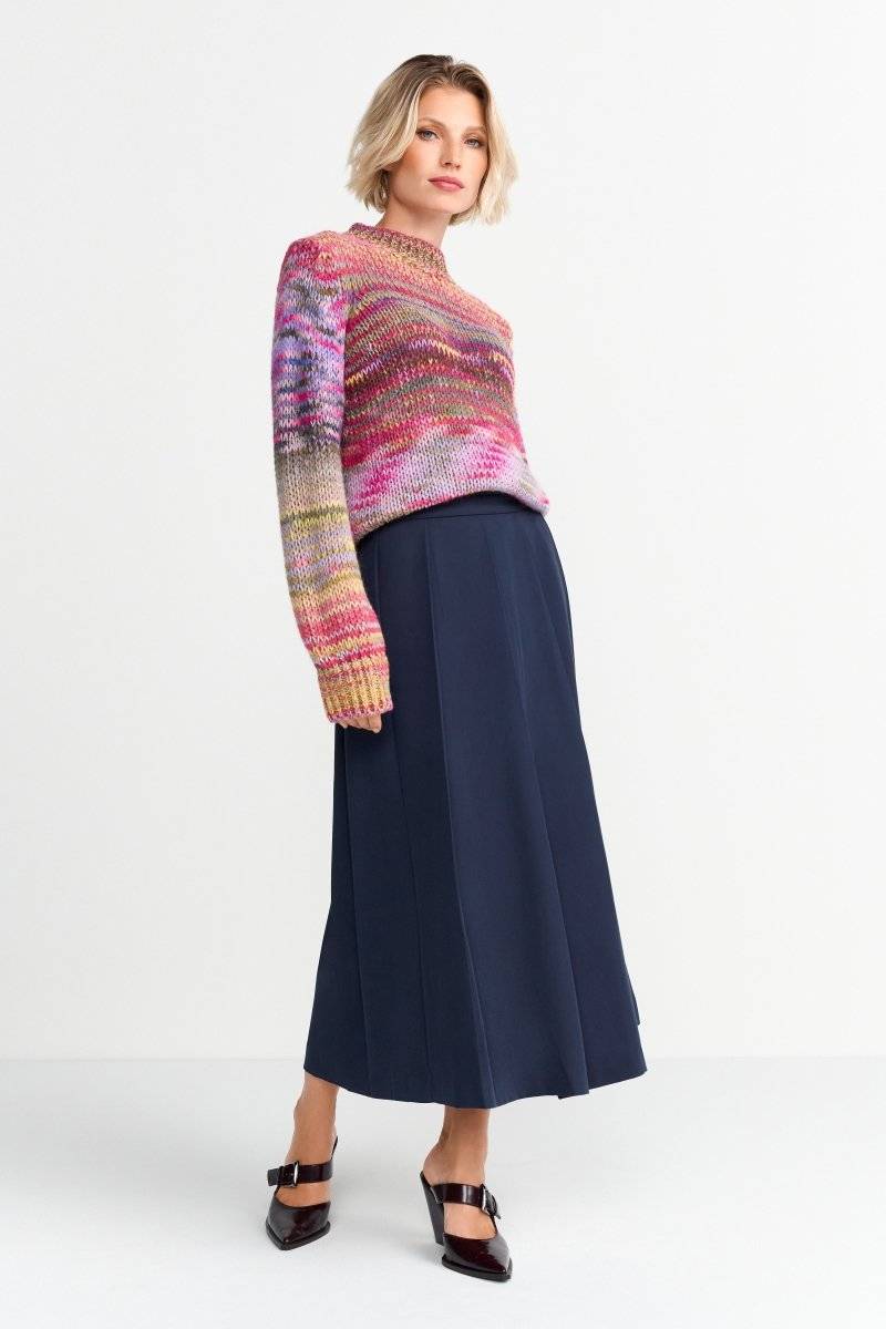 Eich & Royal Pullover aus buntem Melange-Strick Rabatte dieses Monats