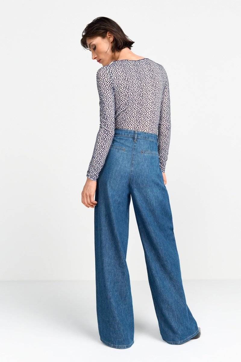 Eich & Royal Wide Leg Denim mit hoher Taille Super Rabatt