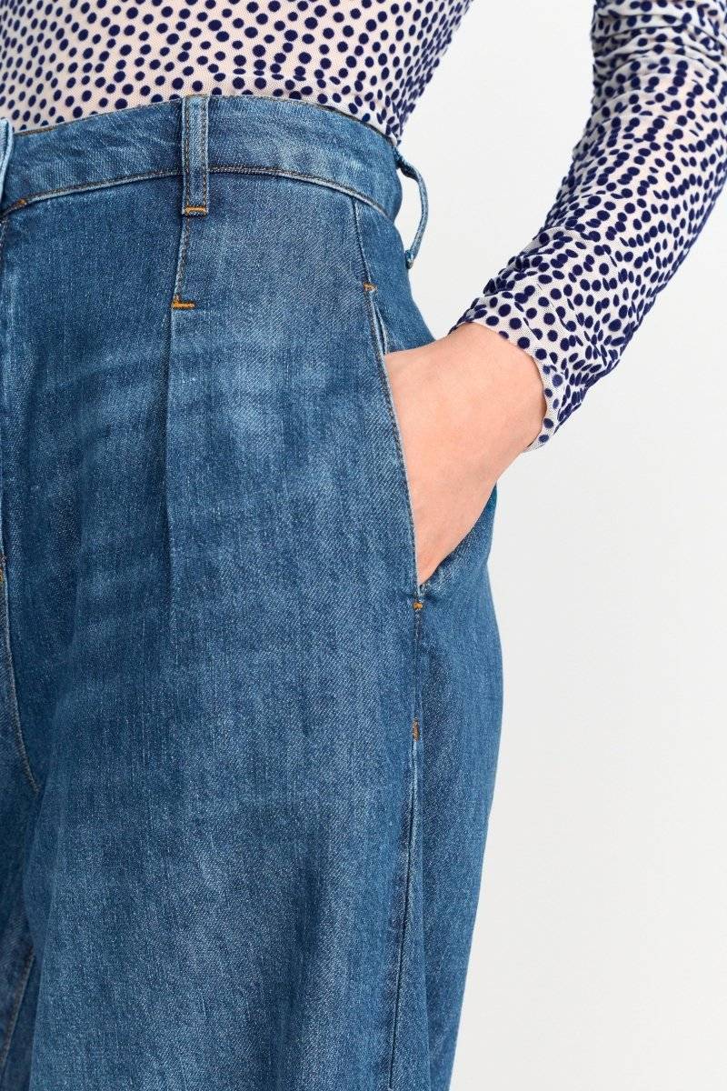 Eich & Royal Wide Leg Denim mit hoher Taille Super Rabatt