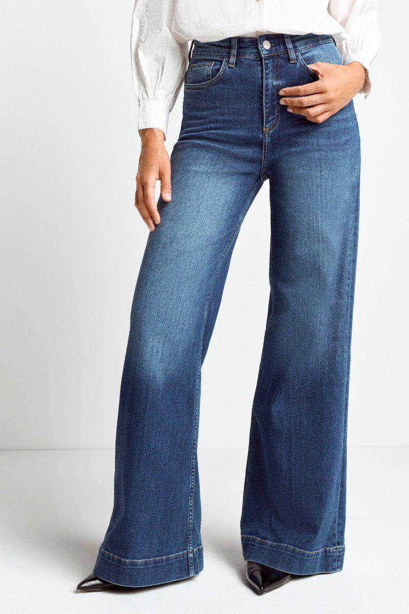 Eich & Royal Wide Leg Denim mit hoher Taille Kostenloser Versand international