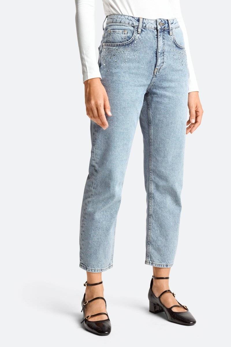 Eich & Royal Denim mit Strassdetails Rabatte dieses Monats