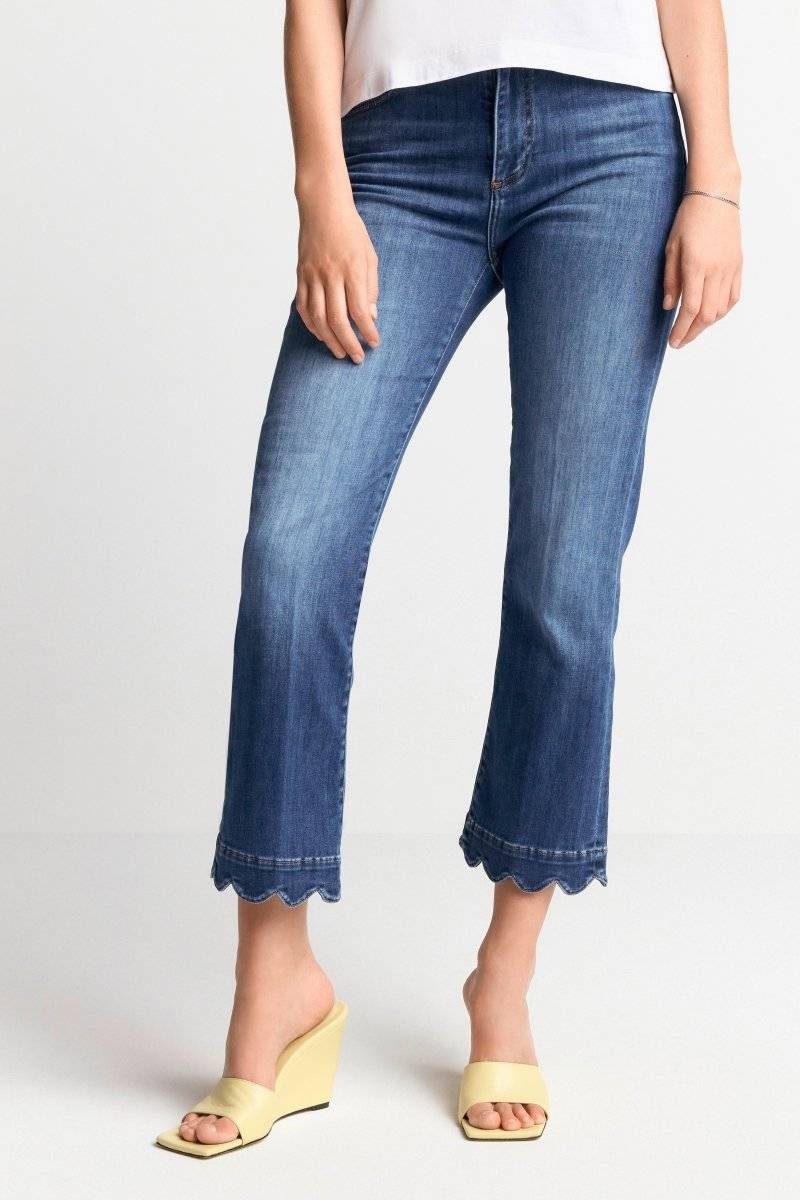 Eich & Royal Denim mit wellenförmigem Saum Outlet