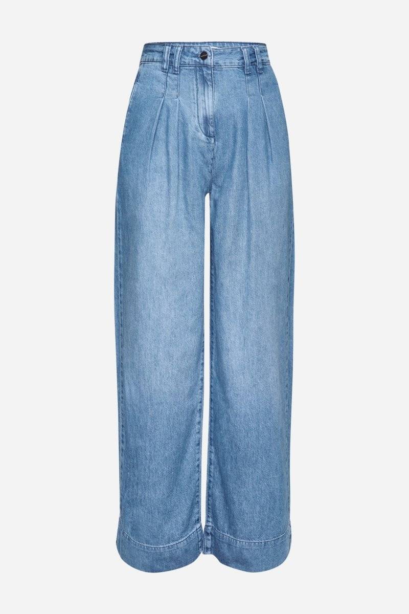 Eich & Royal Wide Leg Denim mit Bundfalten Auslauf