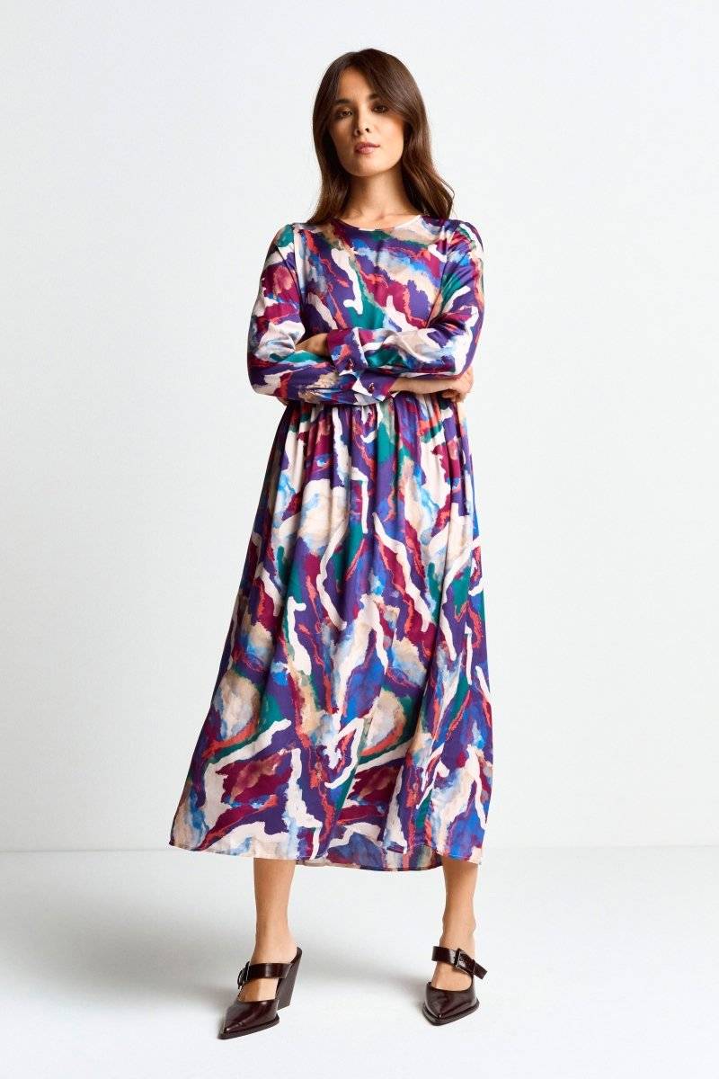 Eich & Royal Midikleid mit abstraktem Print Günstiger Verkauf