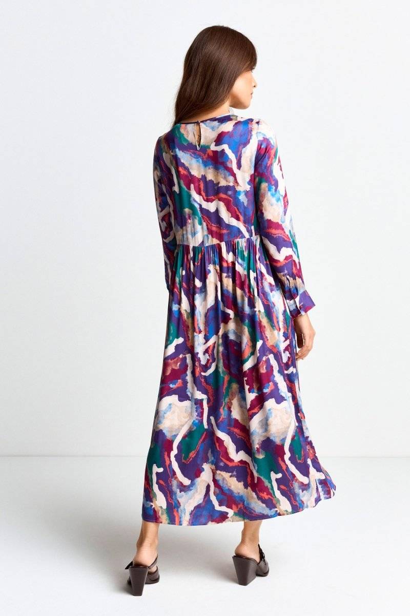 Eich & Royal Midikleid mit abstraktem Print Günstiger Verkauf