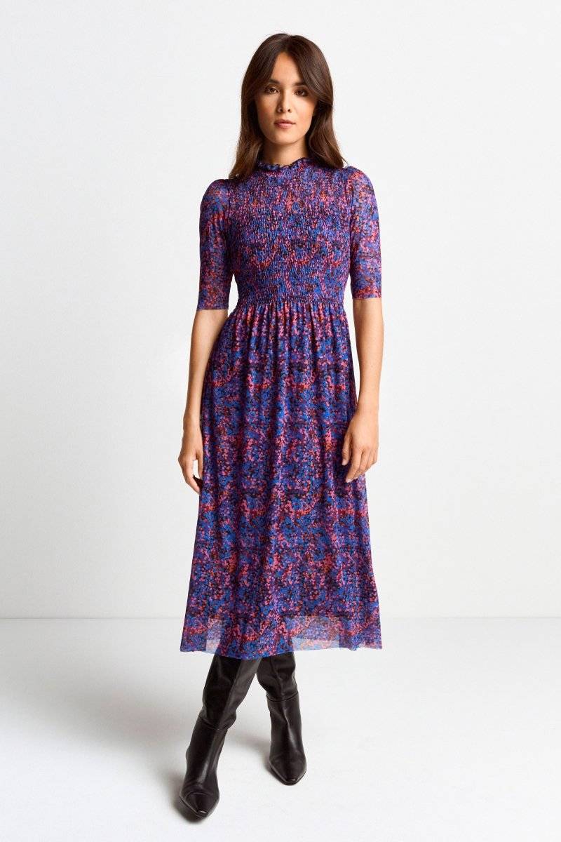 Eich & Royal Meshkleid mit Rüschenkragen Fabrikverkauf