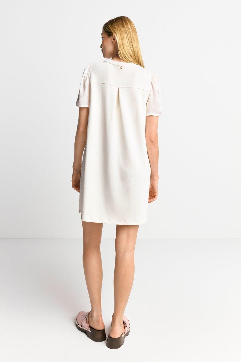 Eich & Royal Minikleid mit seidigen Puffärmeln Kostenloser Versand