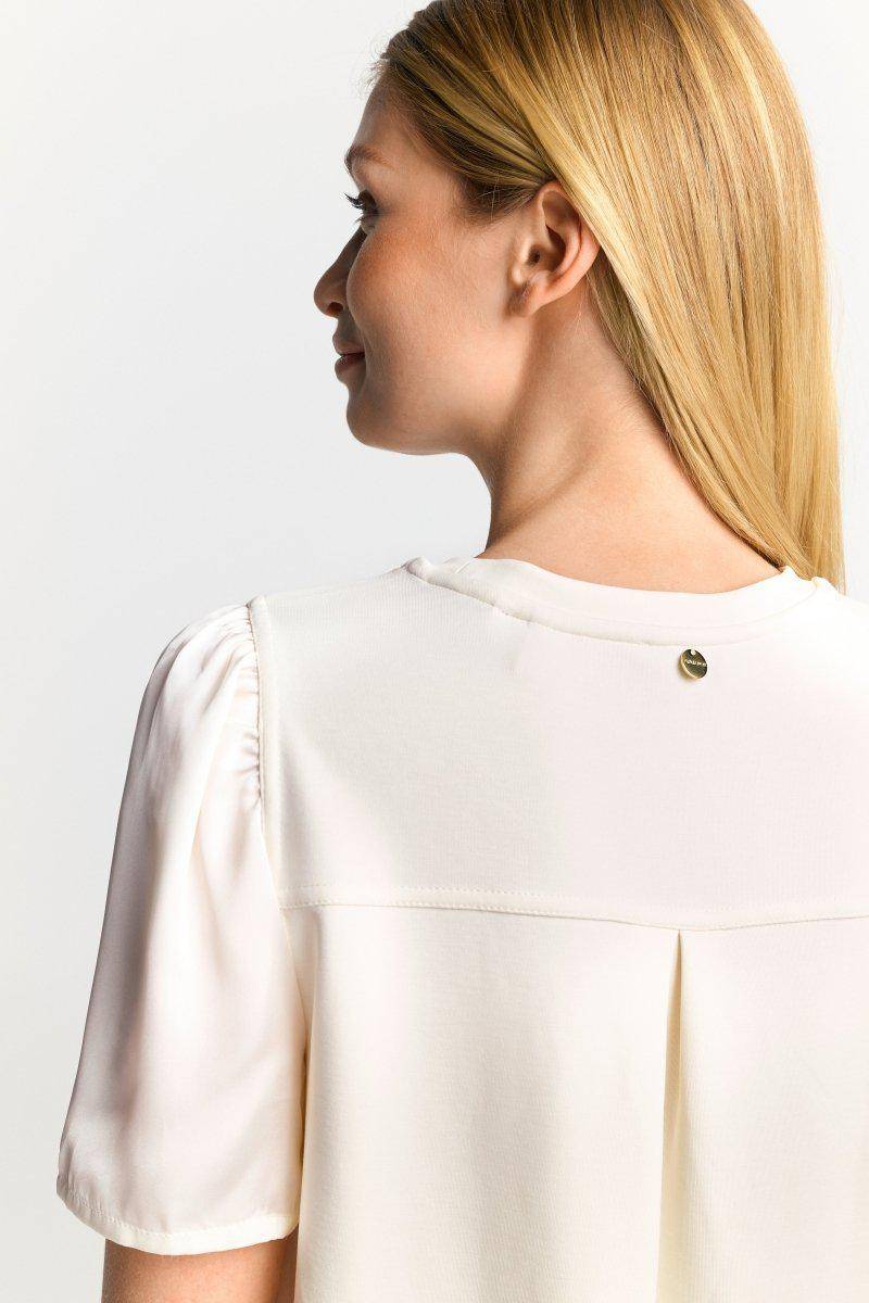 Eich & Royal Minikleid mit seidigen Puffärmeln Kostenloser Versand