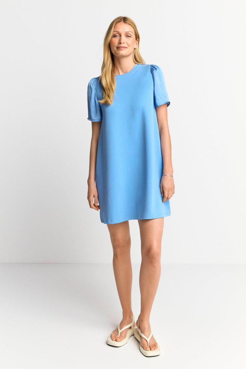 Eich & Royal Minikleid mit seidigen Puffärmeln Begrenztes Angebot