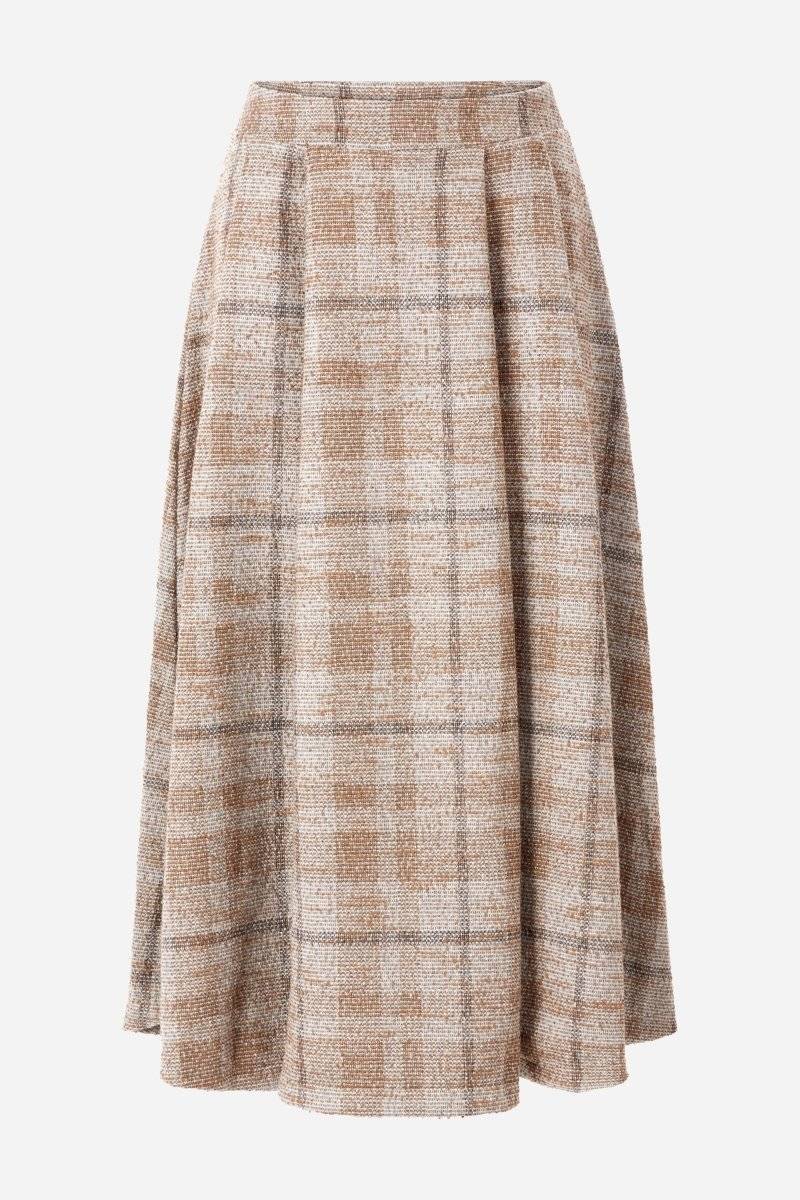 Eich & Royal Karierter High-Waist-Midirock Osterangebot