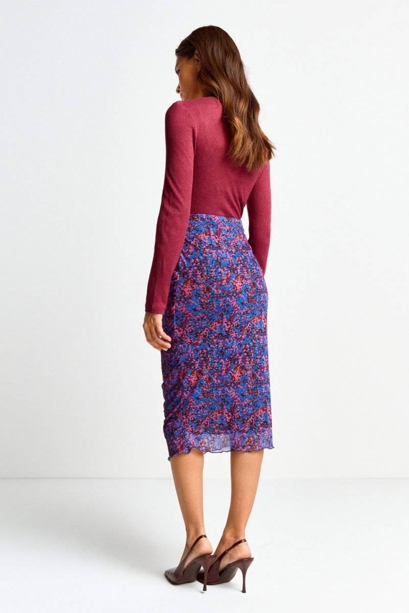 Eich & Royal Midirock mit floralem Allover-Print Neueste Mode
