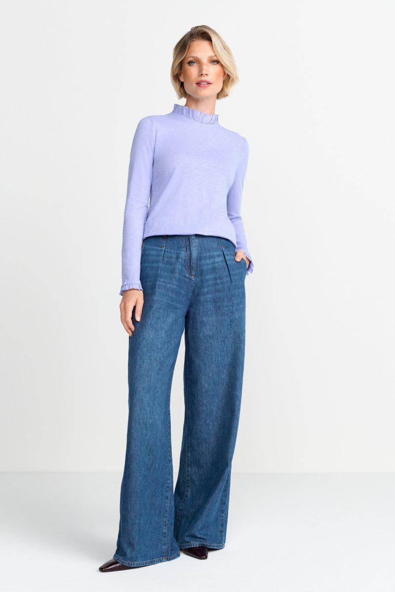 Eich & Royal Longsleeve mit Frill-Kragen zollfrei
