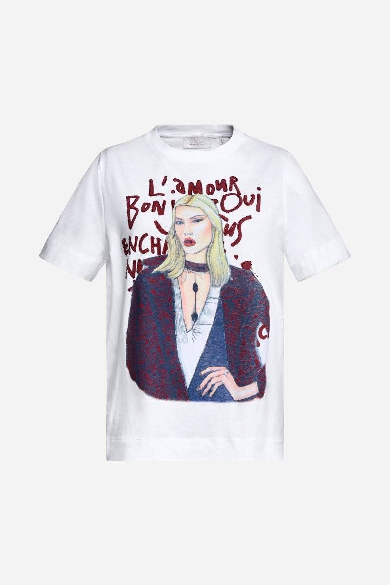 Eich & Royal T-Shirt mit Fashion-Illustration Online