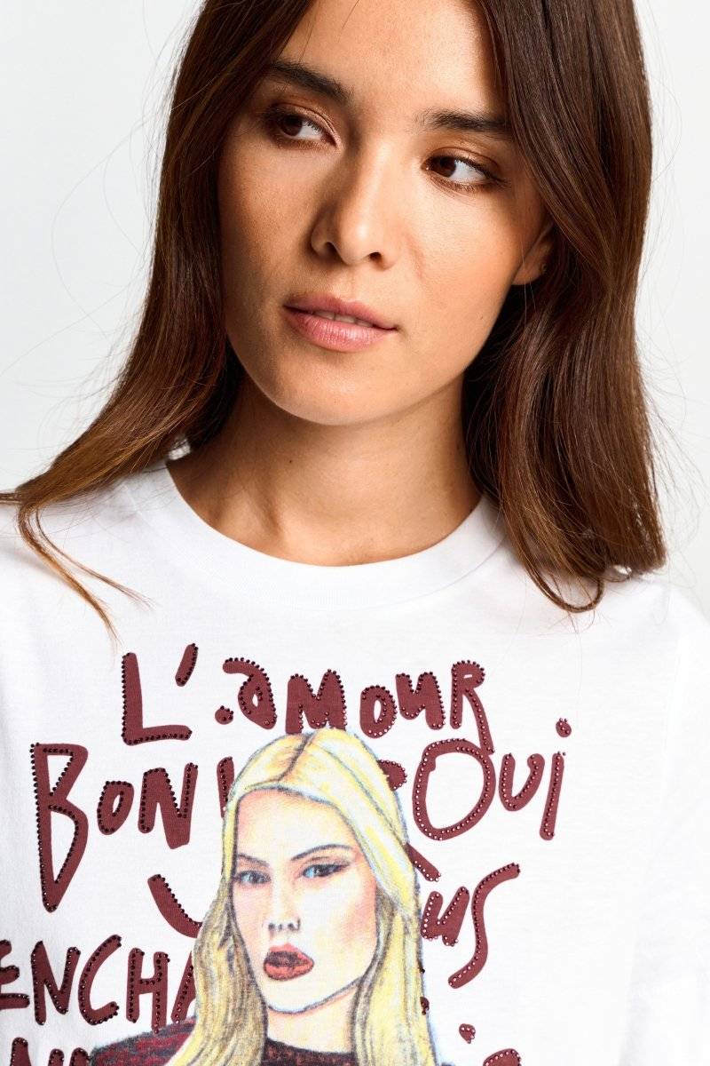 Eich & Royal T-Shirt mit Fashion-Illustration Online