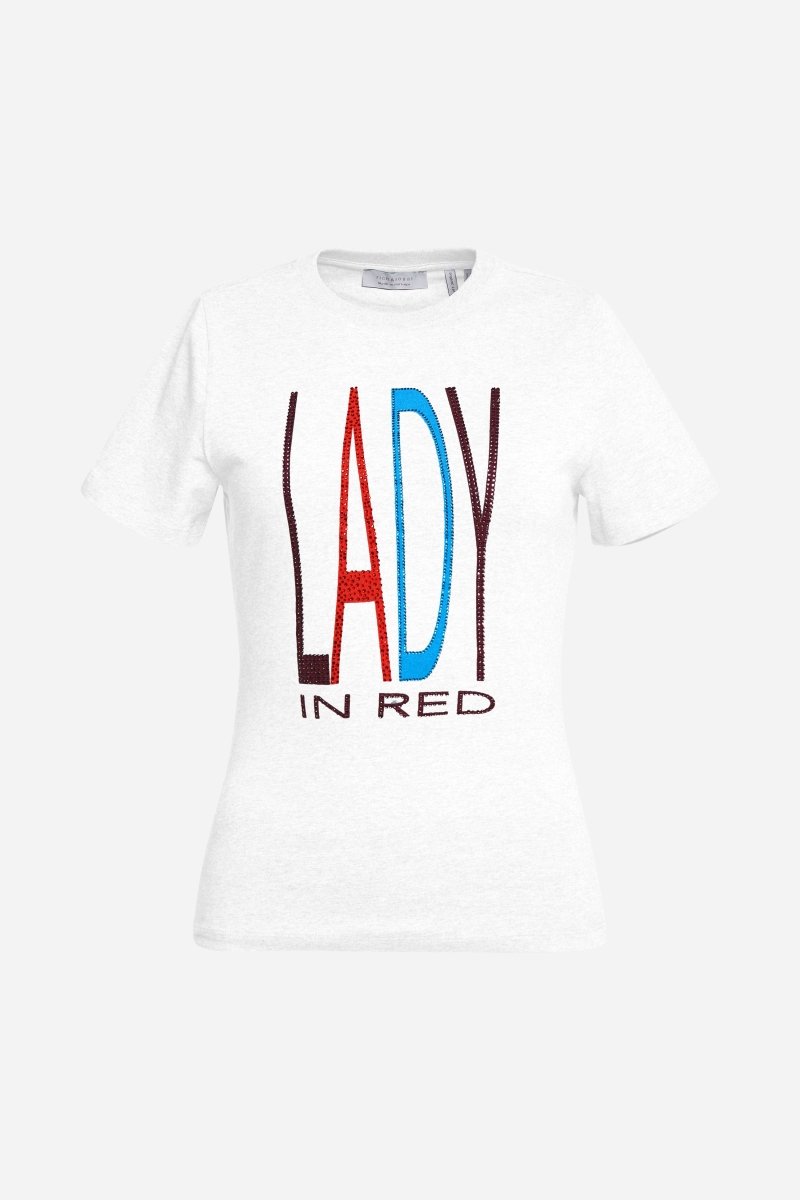 Eich & Royal T-Shirt mit Strass-Schriftzug Outlet