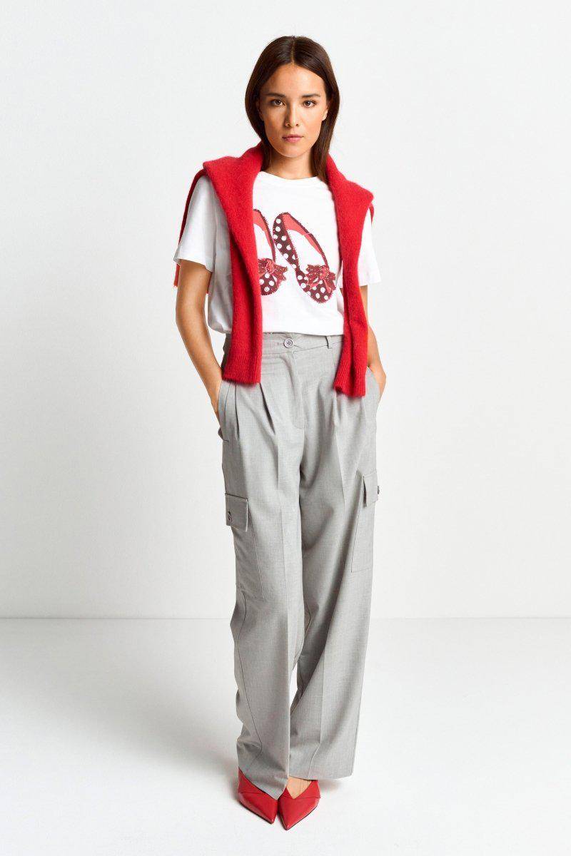 Eich & Royal T-Shirt mit Strassdetails Verkauf