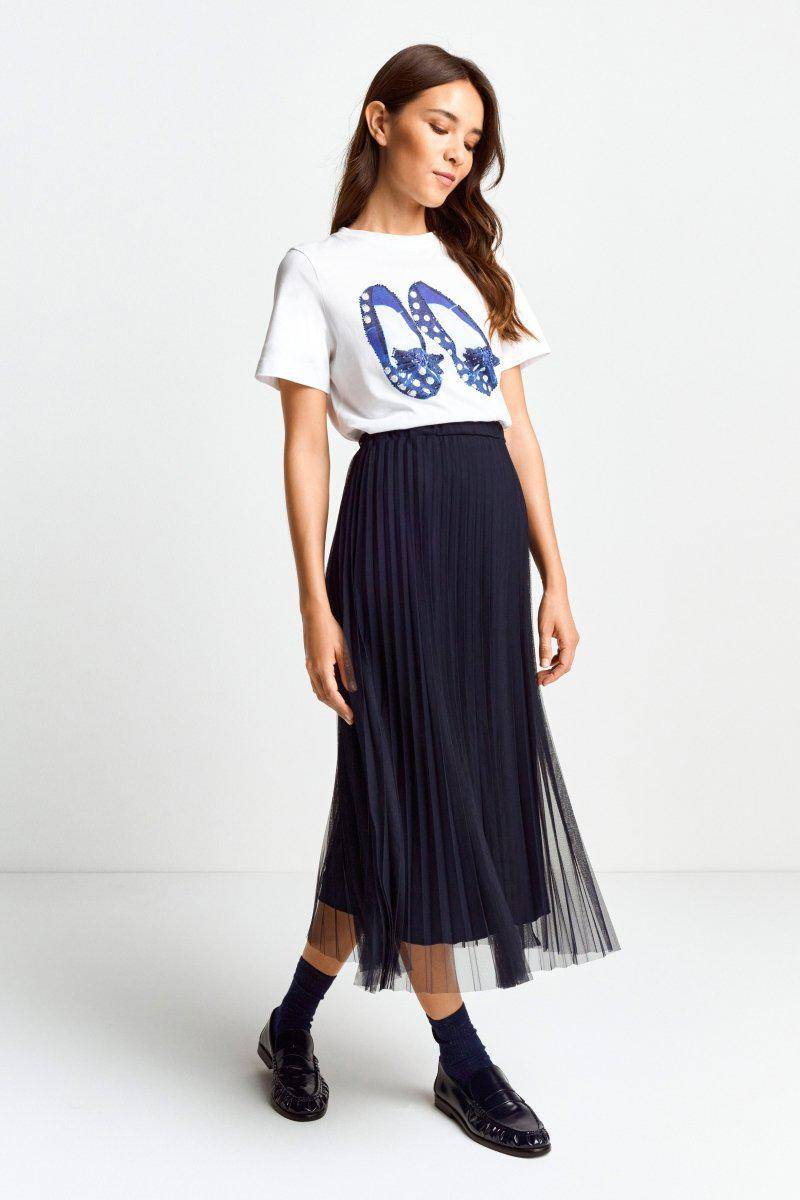 Eich & Royal T-Shirt mit Strassdetails Verkauf