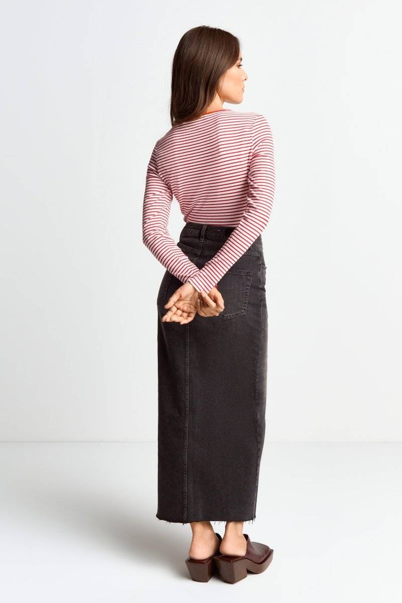 Eich & Royal Bodycon-Longsleeve mit Streifen Kostenloser Versand