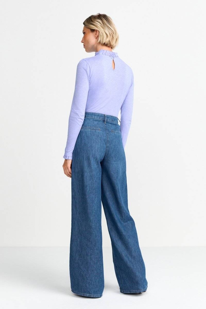 Eich & Royal Longsleeve mit Frill-Kragen Großer Ausverkauf