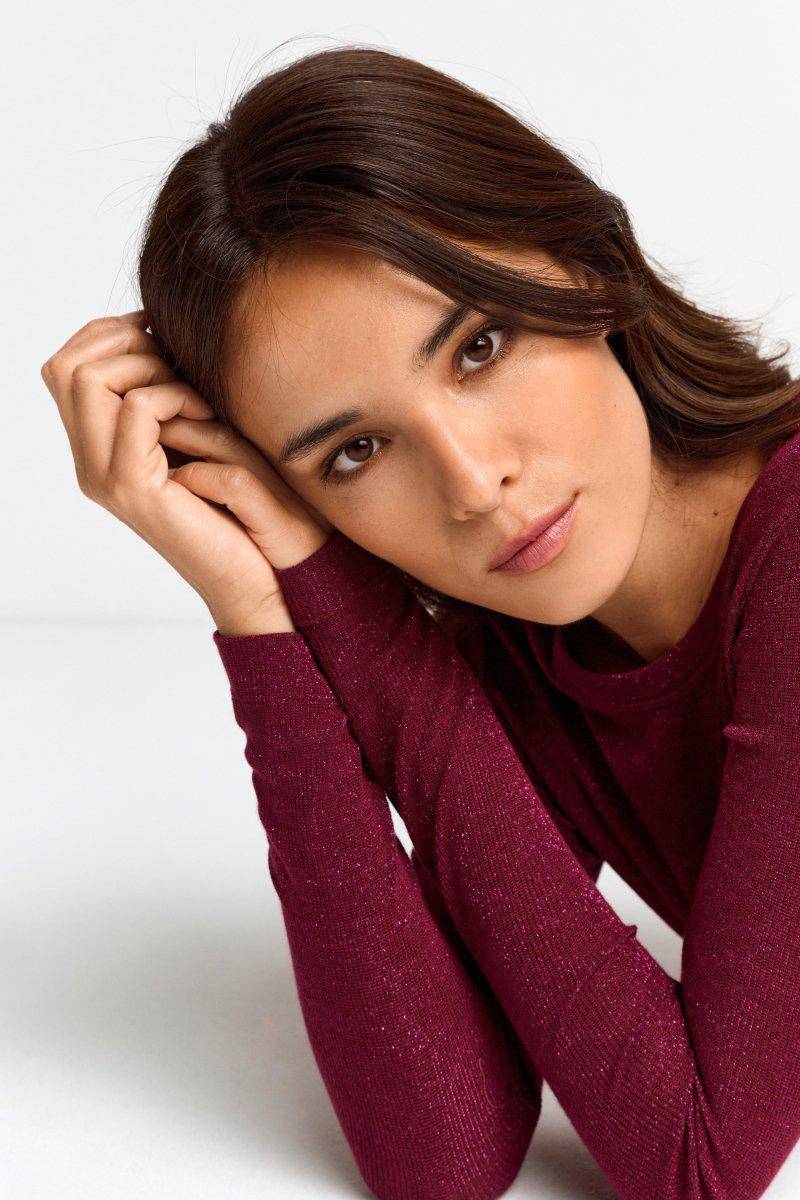 Eich & Royal Longsleeve mit Glitzereffekt Begrenztes Angebot