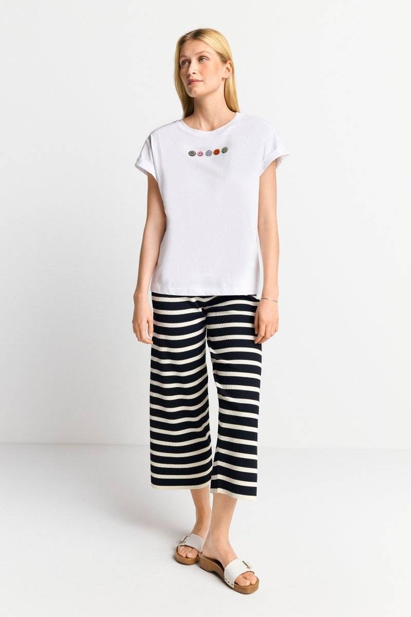 Eich & Royal T-Shirt mit Strass-Applikationen Exklusive Angebote