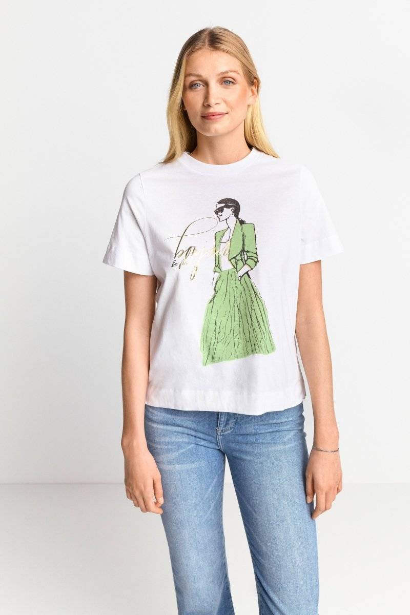 Eich & Royal T-Shirt mit Illustrations-Print Räumungsverkauf