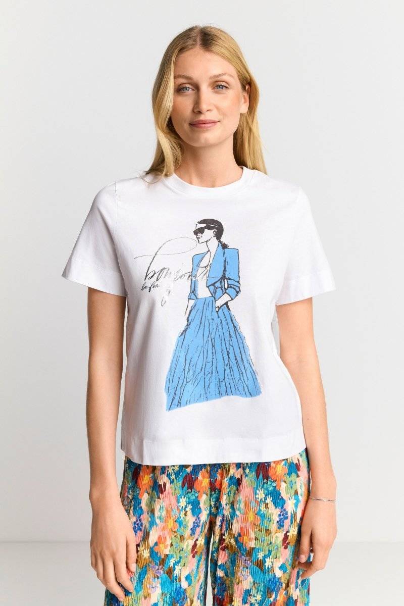 Eich & Royal T-Shirt mit Illustrations-Print Räumungsverkauf