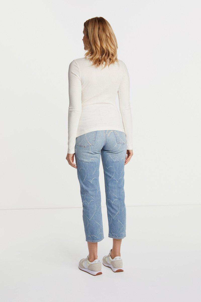Eich & Royal Rib-Longsleeve mit Rundhals Tiefpreis