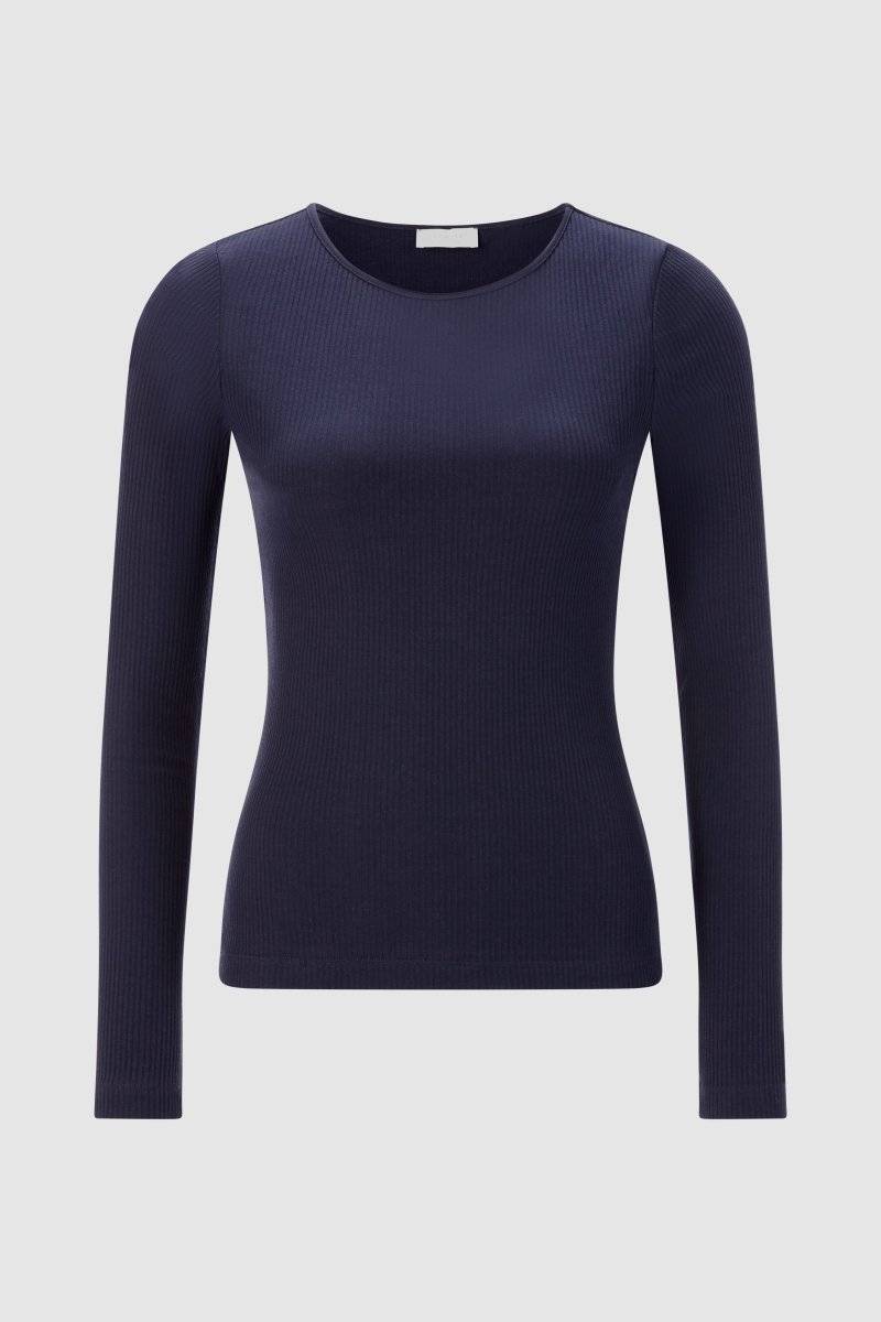 Eich & Royal Rib-Longsleeve mit Rundhals Tiefpreis