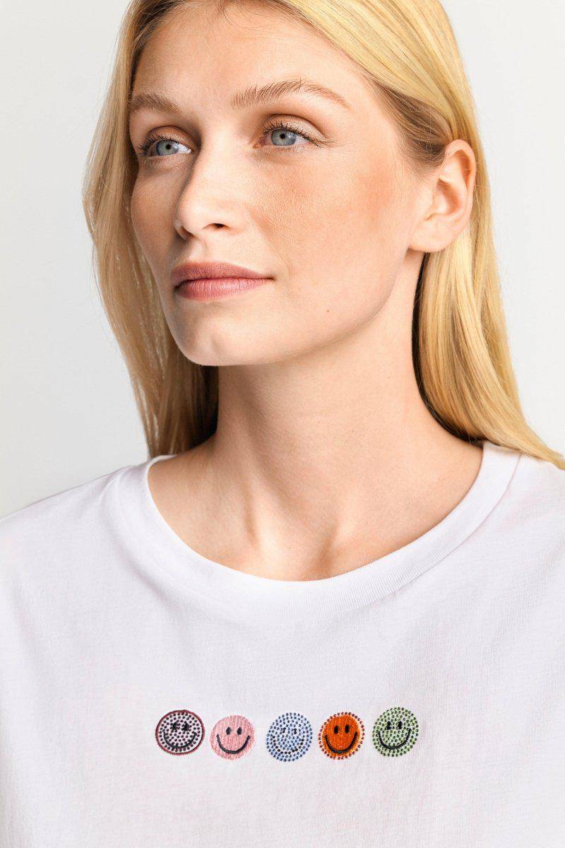 Eich & Royal T-Shirt mit Strass-Applikationen Bis zu 55% Rabatt